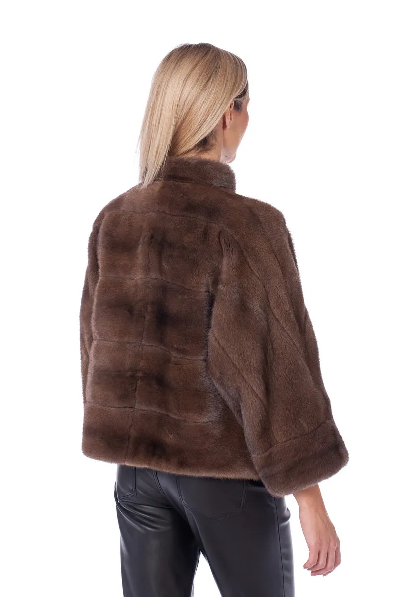 Brown Mink Fur Jacket