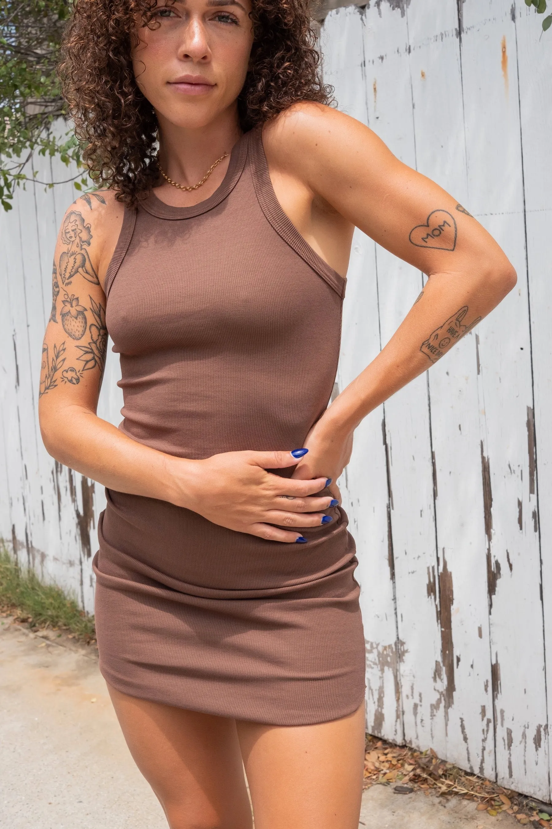 Brown Sarah Mini Dress