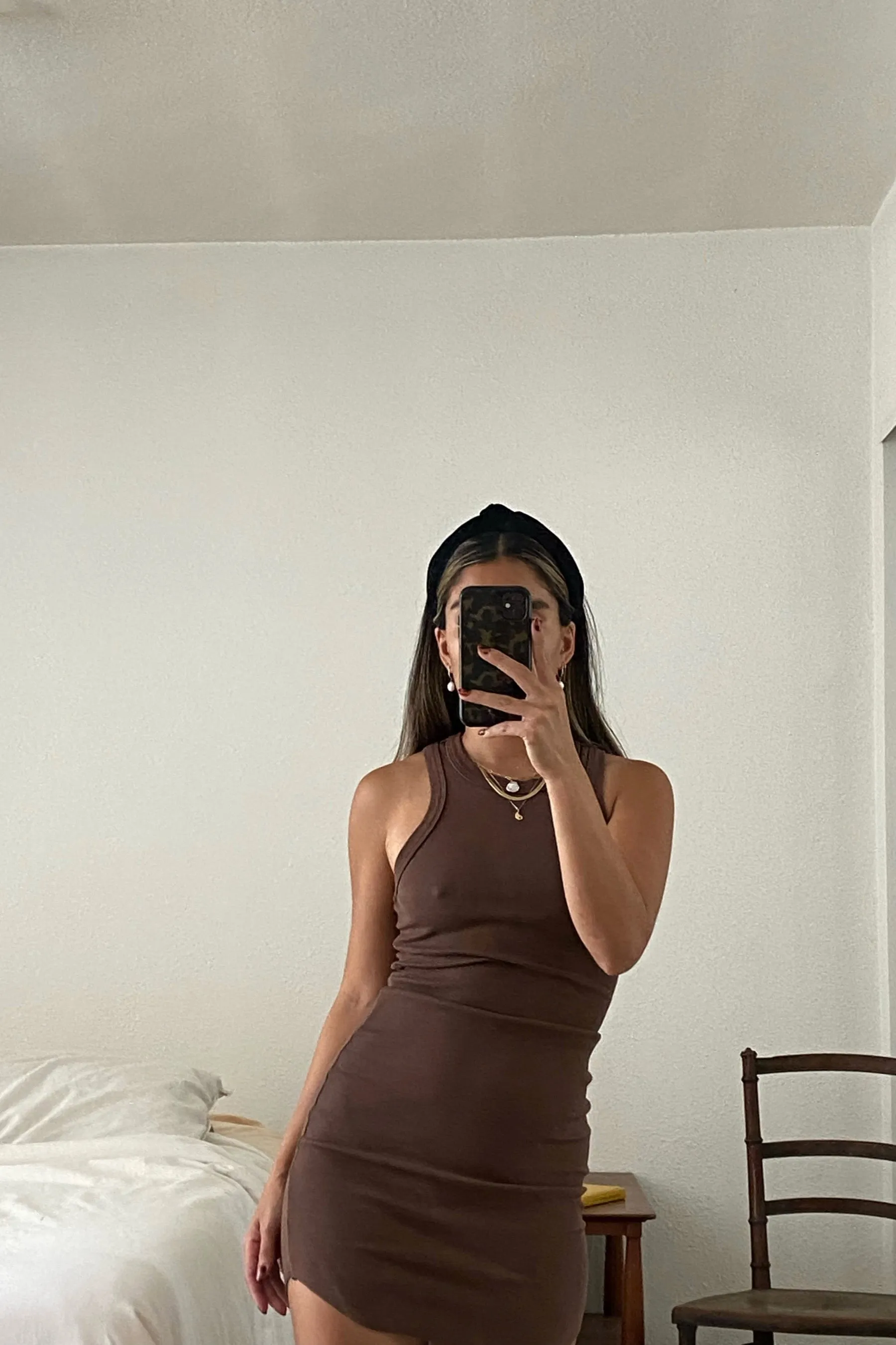 Brown Sarah Mini Dress