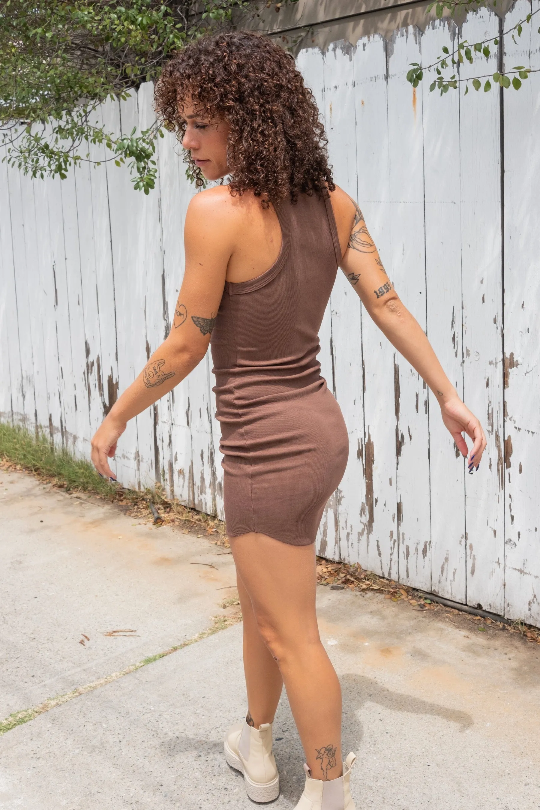 Brown Sarah Mini Dress