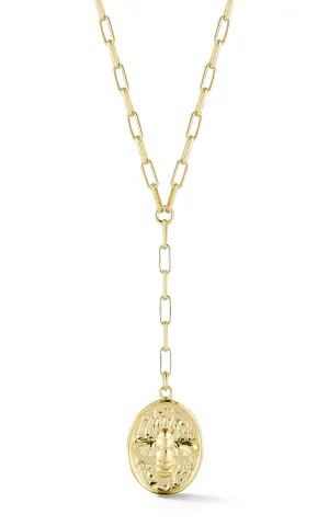 Bumble Bee Link Lariat Necklace