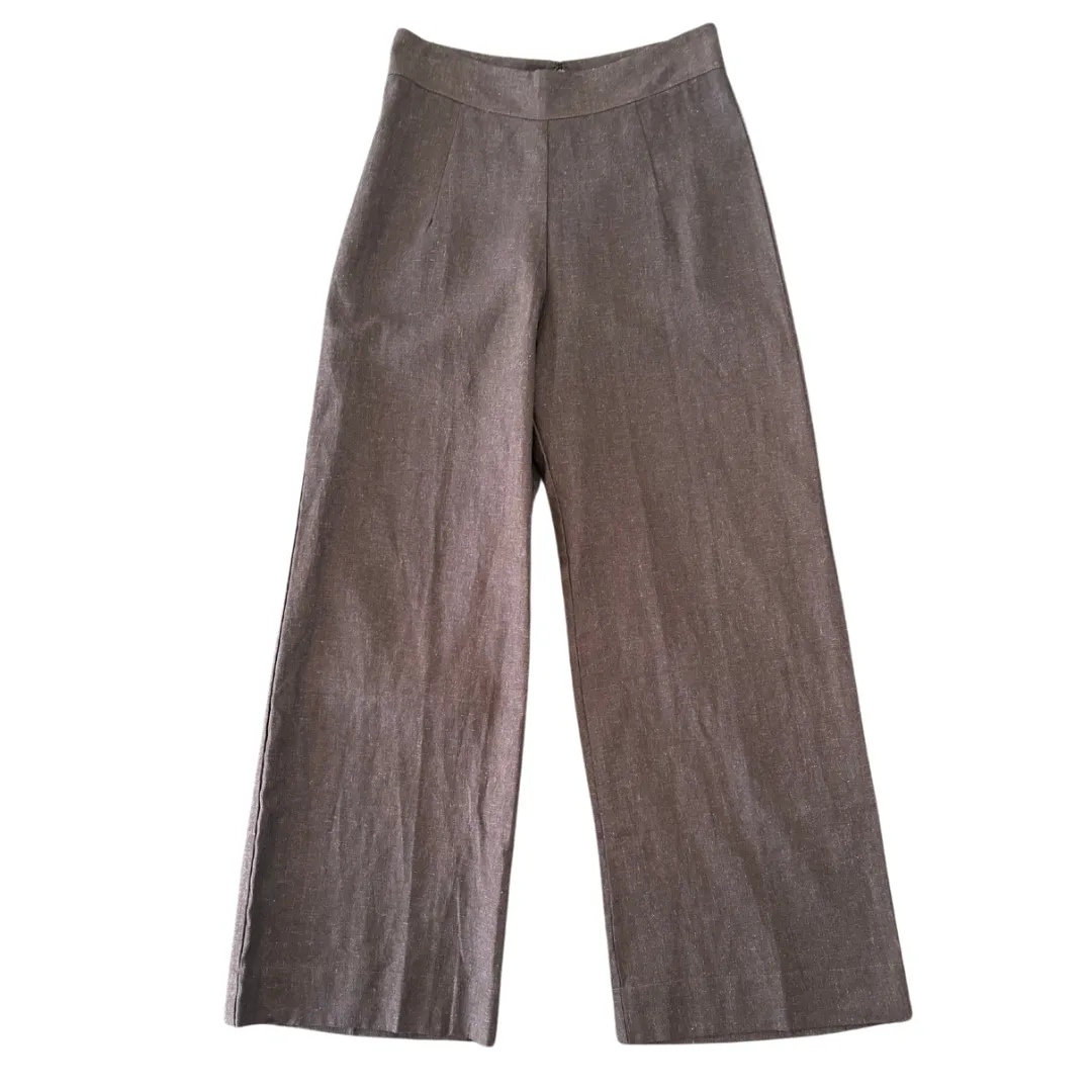 Carbon Joshua Linen High Waisted Pant