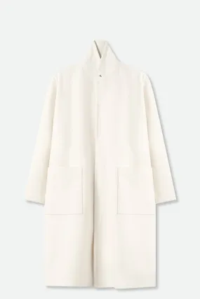 CARLIE COAT IN ITALIAN IVORY WOOL