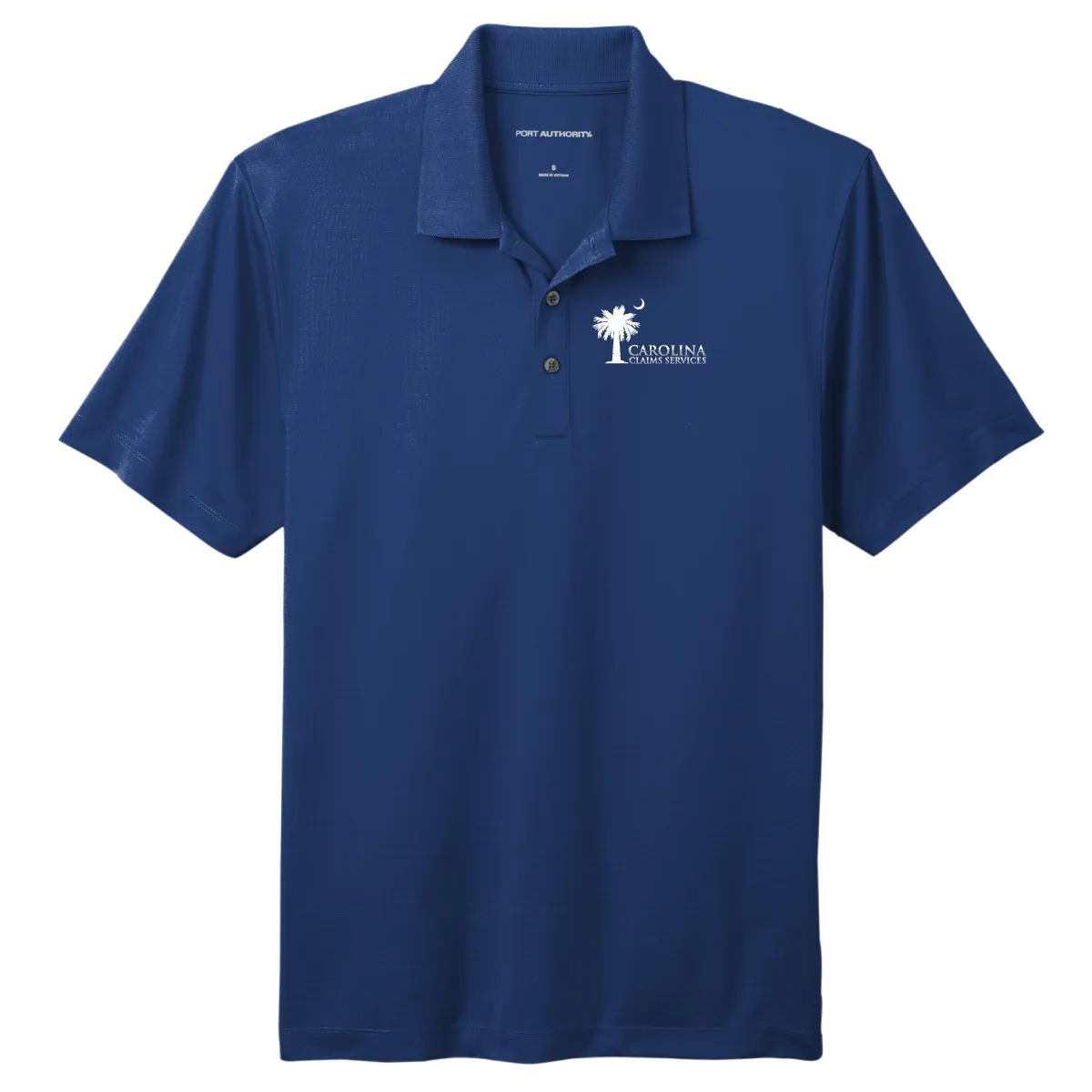 Carolina Claims Services Performance Polo, Men's Blue