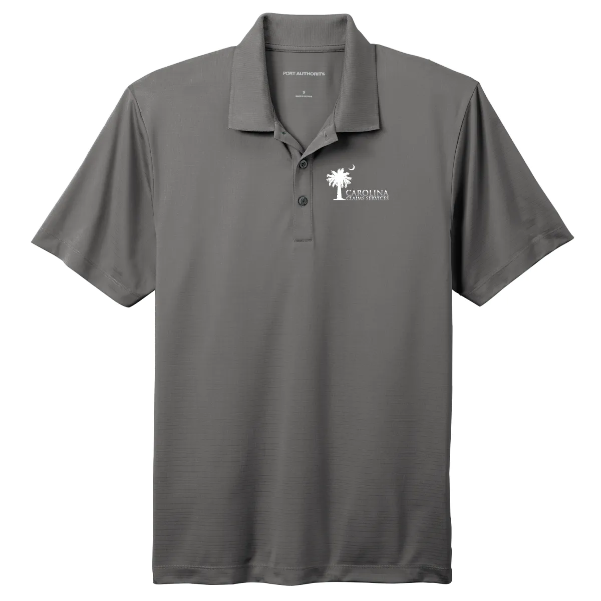 Carolina Claims Services Performance Polo, Men's Grey