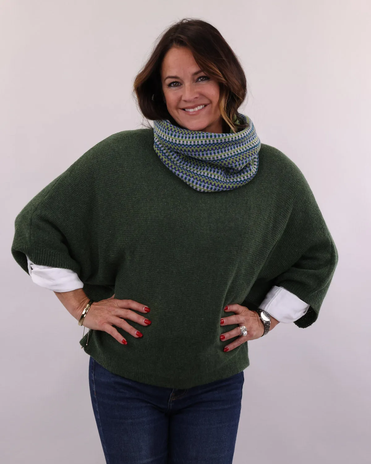 Cashmere Blend Geo Snood