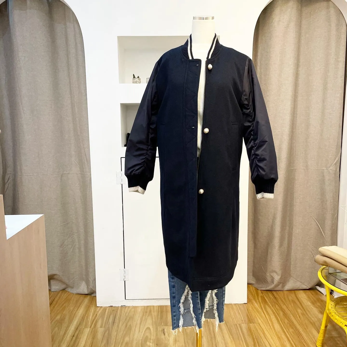 Cashmere navy Love coat