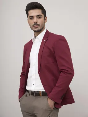 CASUAL COAT SLIM FIT MAROON