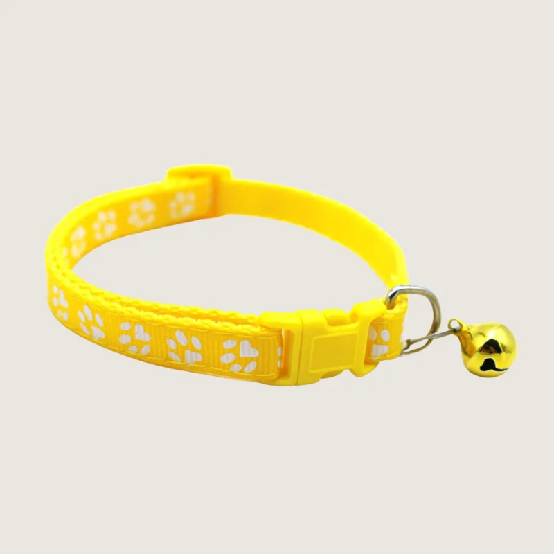 Charming Paw Print Safety Pet Collars