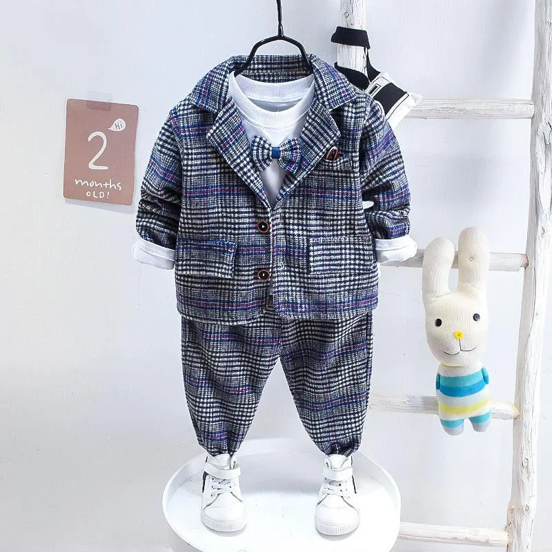 Children's Cotton Suit Three Piece