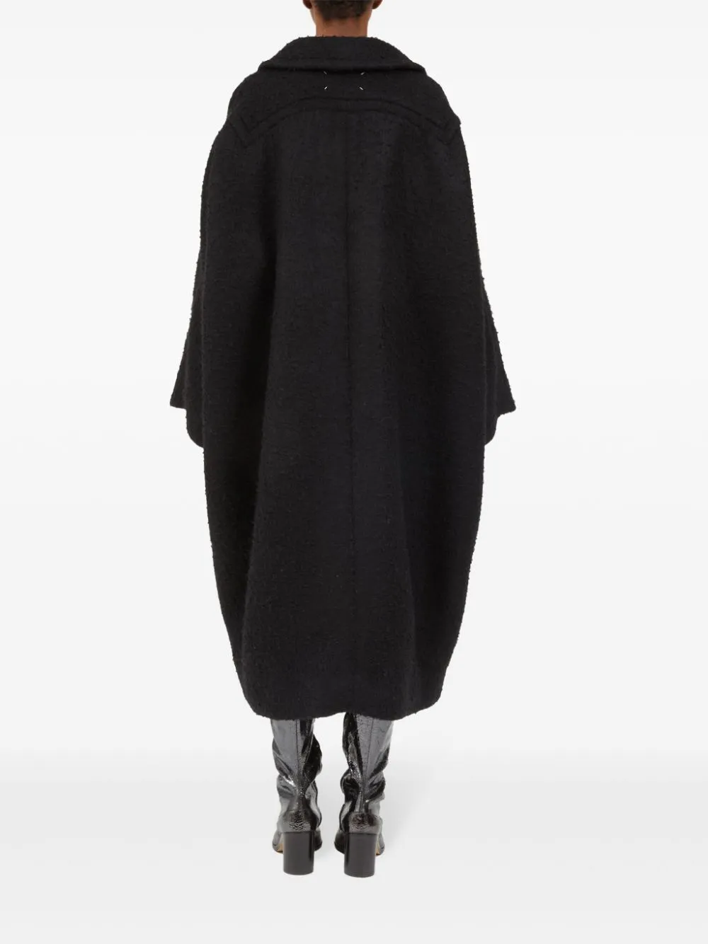 Cocoon Wool Coat - Black