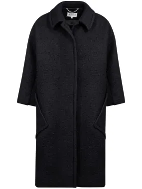 Cocoon Wool Coat - Black