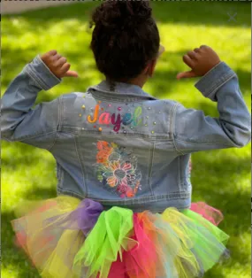 Color Splash Denim Jacket