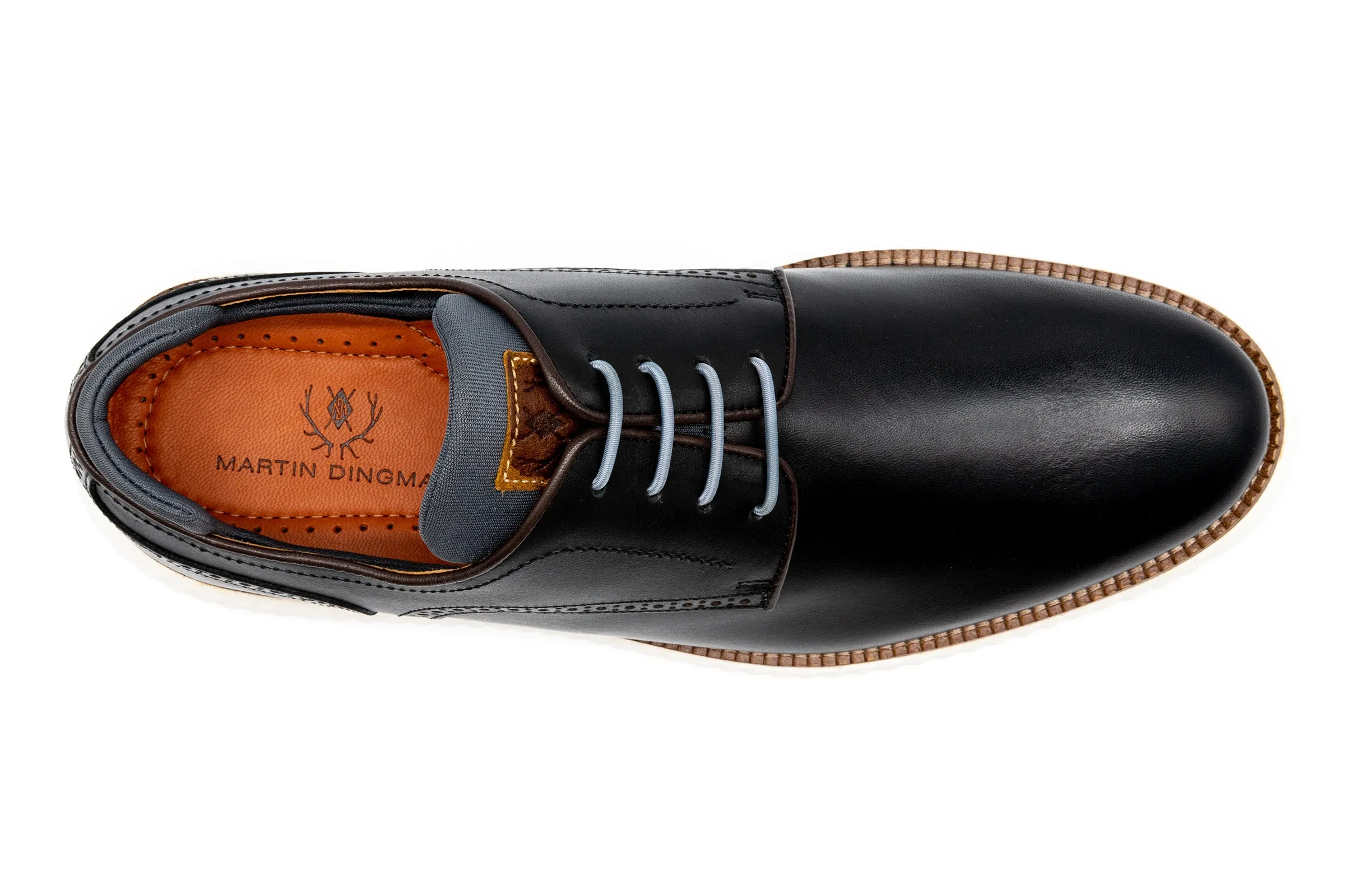 Countryaire Saddle Leather Plain Toe - Black