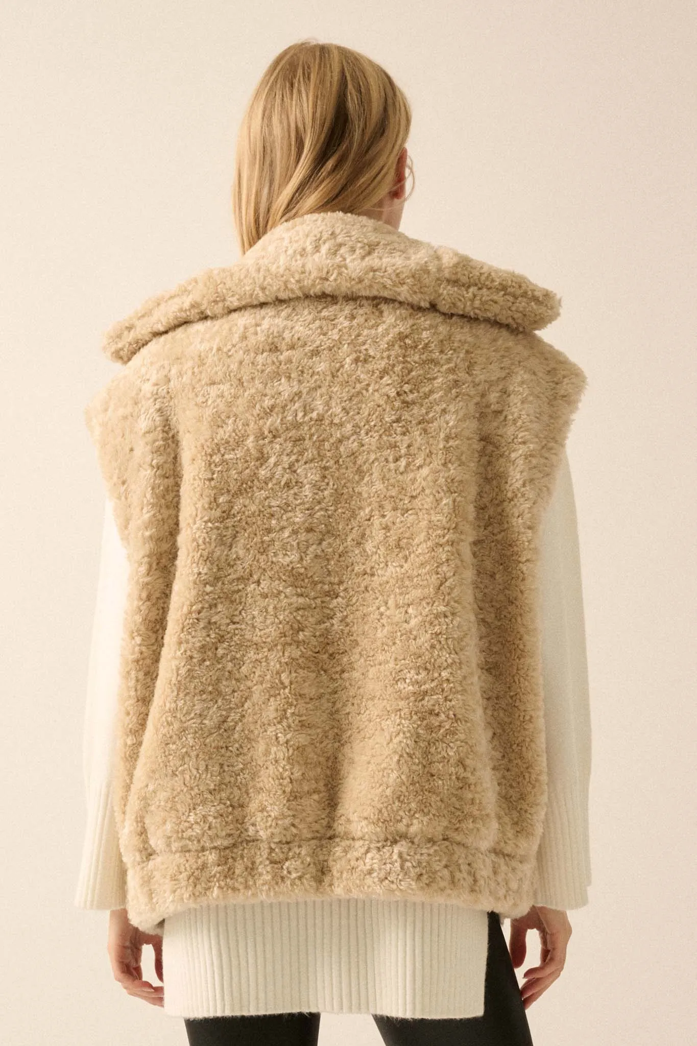 Creature Comforts Zip-Up Faux Fur Vest