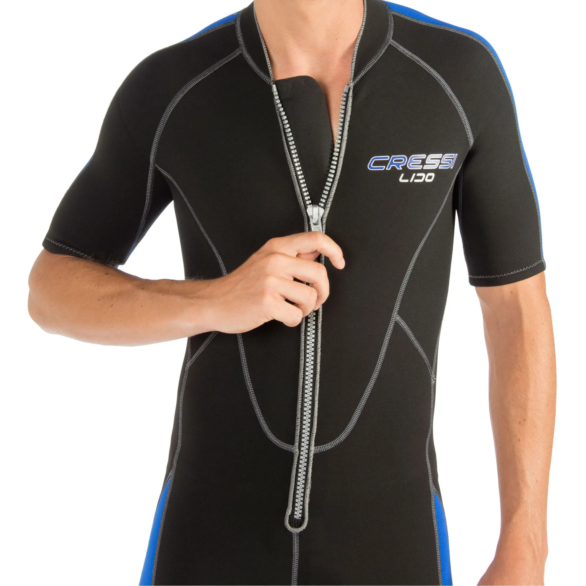 Cressi 2mm Mens Lido Short Front Zip Wetsuit