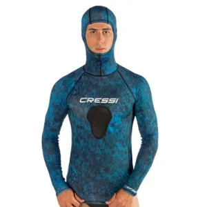 Cressi Blue Hunter Skin Hooded Top