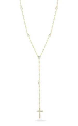 Cross Lariat Necklace