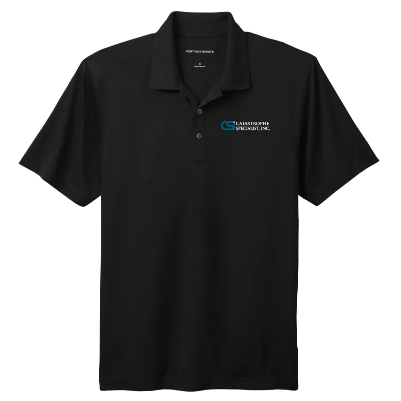 CSI Catastrophe Specialist, Inc Performance Polo, Men's Black