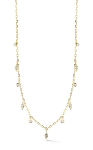 CZ Charm Choker Necklace