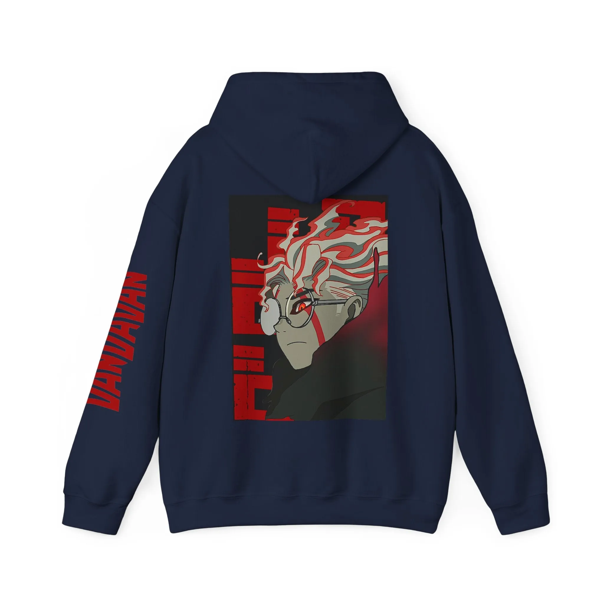 Dan Da Dan Okarun Anime Back & Sleeve Print Hoodie Sweatshirt, Unisex Heavy Blend™, Jumper, Manga Cosplay Hoodie, DanDaDan Unique Gift