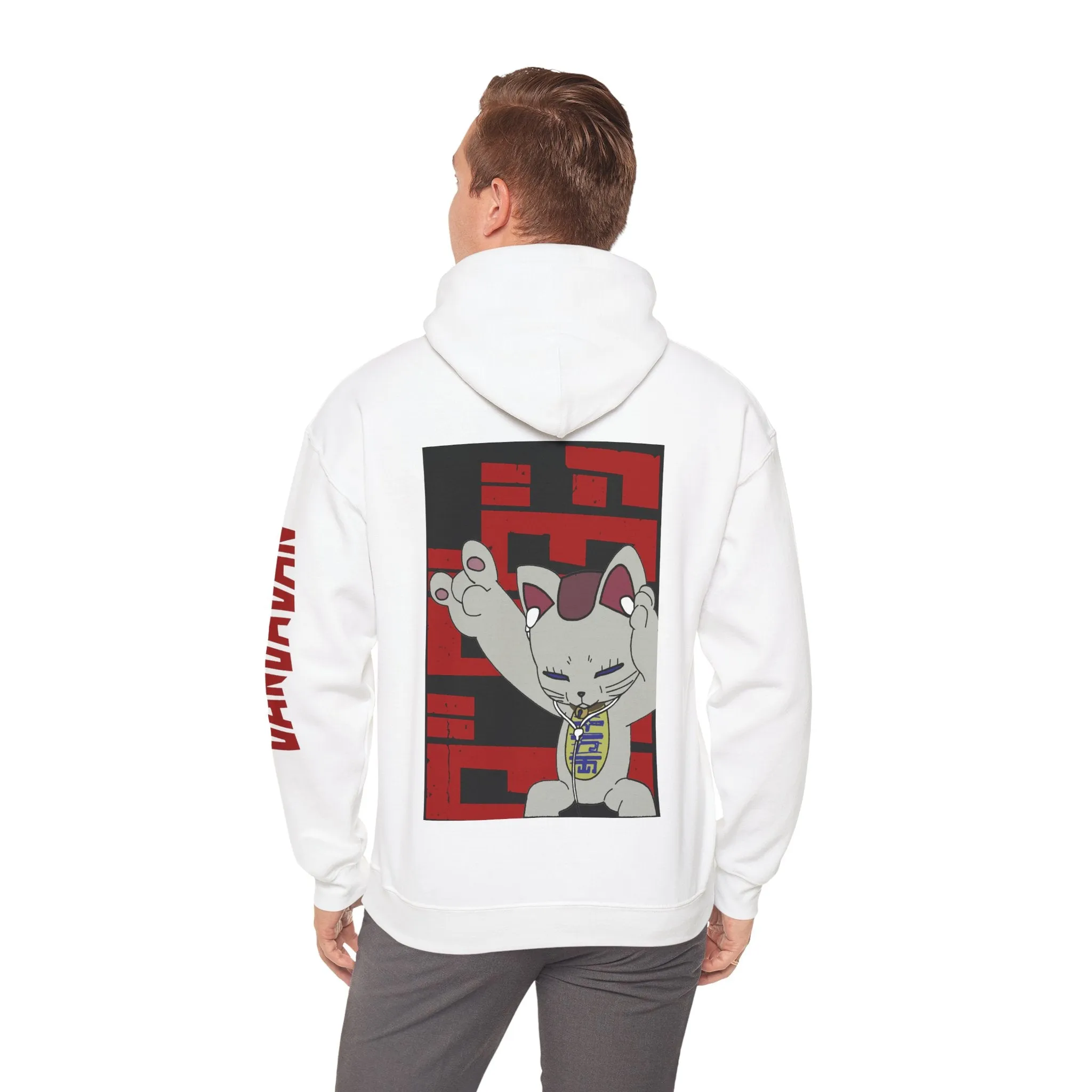 Dan Da Dan Rockin' Turbo Kitty Granny Anime Back & Sleeve Print Hoodie Sweatshirt, Unisex Jumper, DanDaDan Manga Cosplay Hoodie