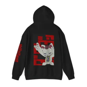 Dan Da Dan Rockin' Turbo Kitty Granny Anime Back & Sleeve Print Hoodie Sweatshirt, Unisex Jumper, DanDaDan Manga Cosplay Hoodie