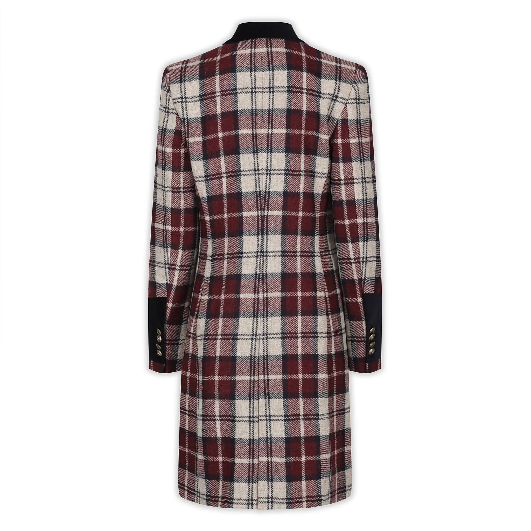 Demelza Check Wool Coat