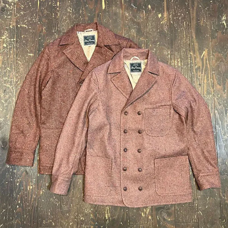 Double Breast Color Nep Wool Work Jacket “YOUNG VITO”