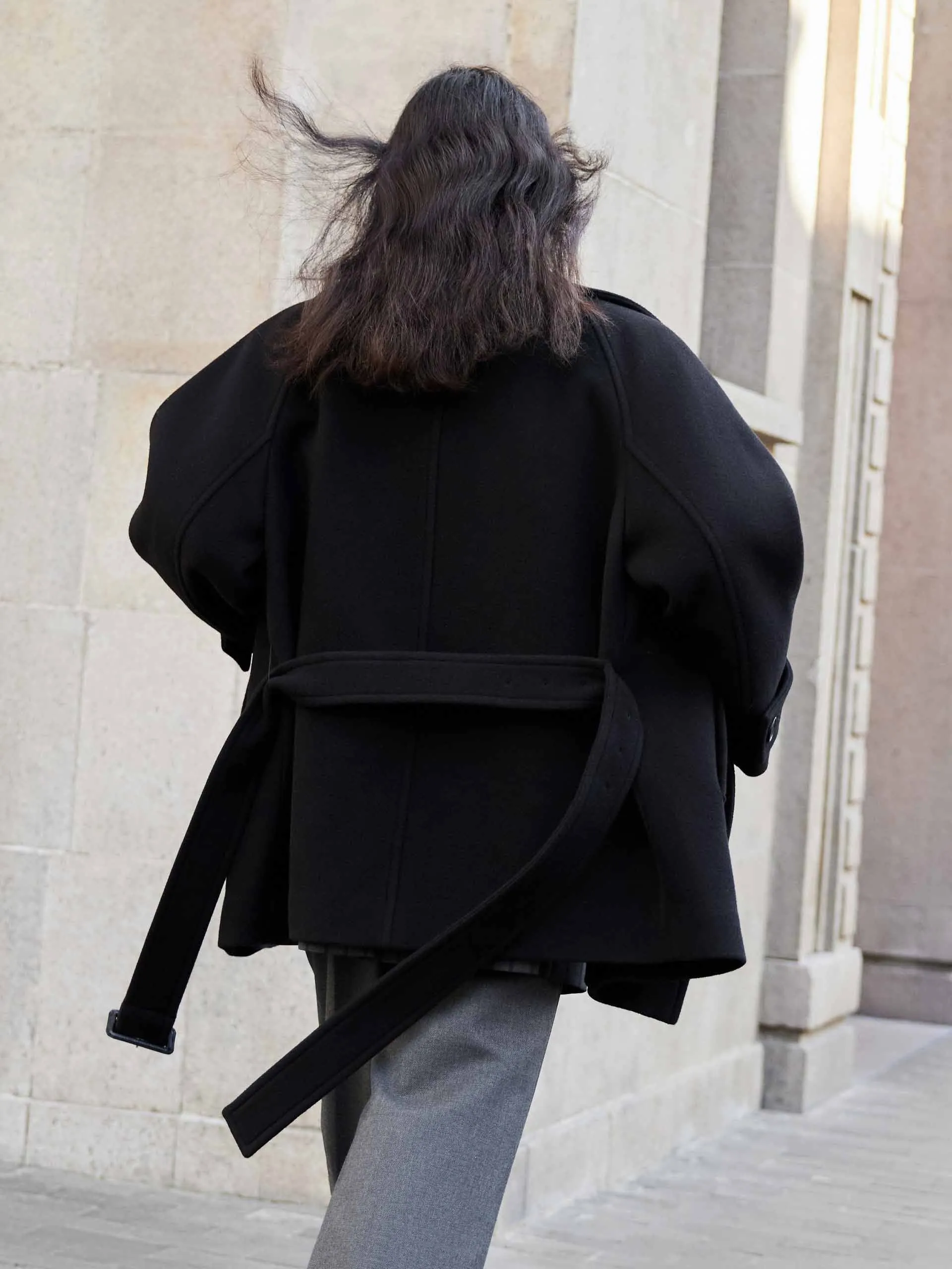 Double Faced Midi Coat