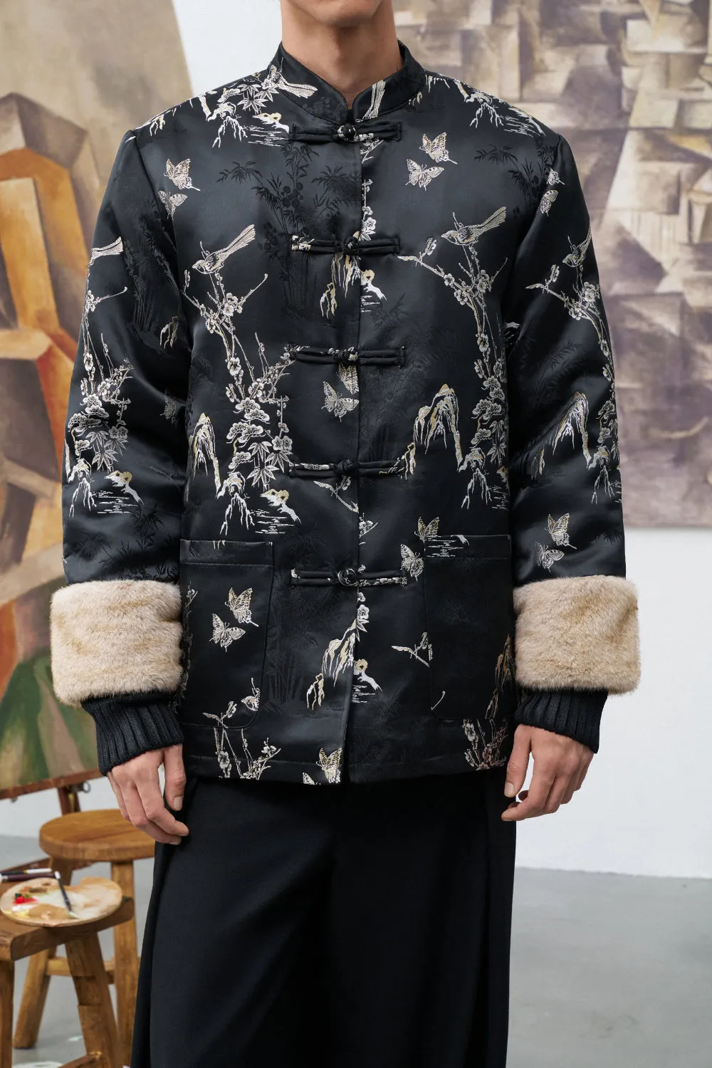 Embroidery Mandarin Coat