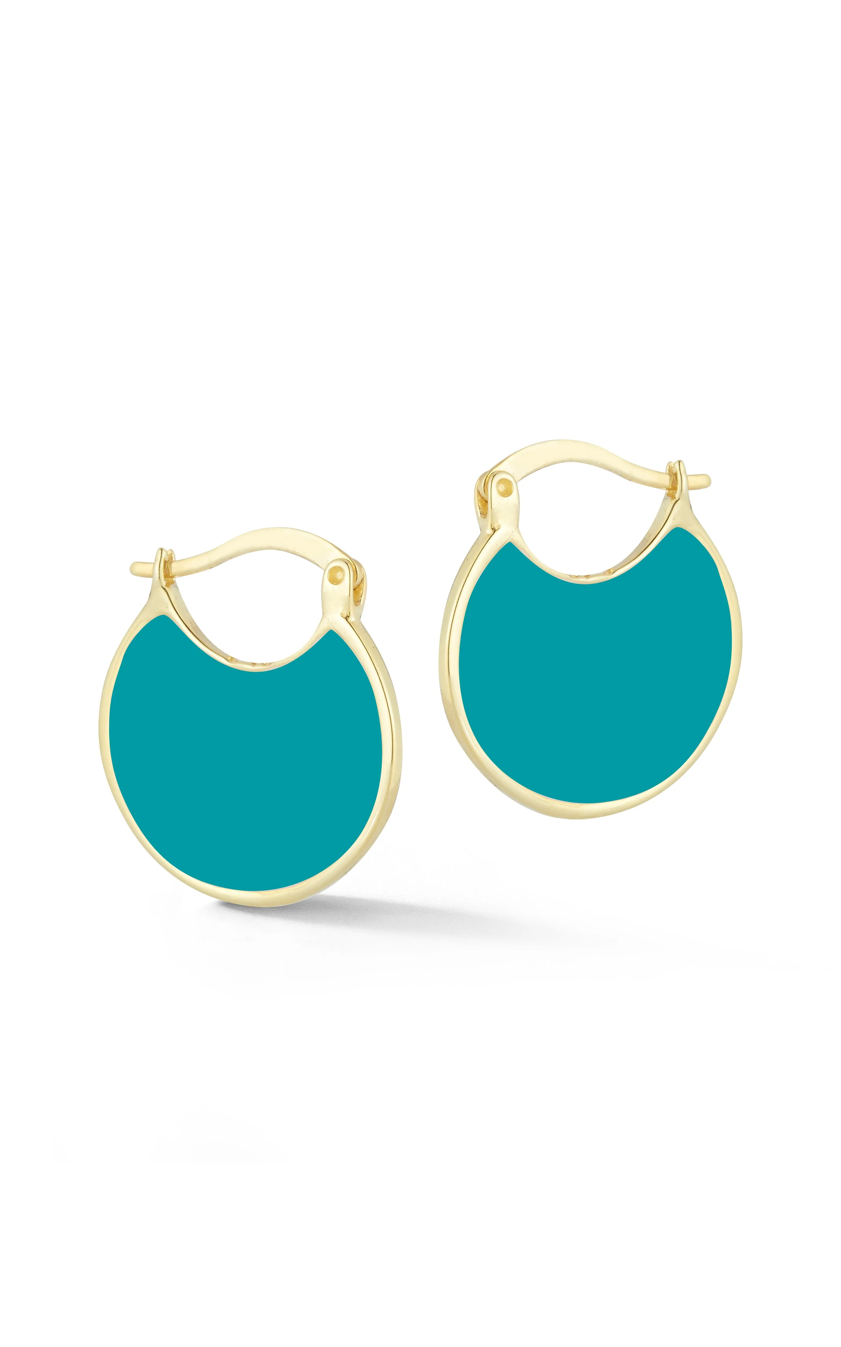 Enamel Hoop Earring