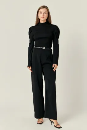 English Factory - Turtle Neck Rib Top