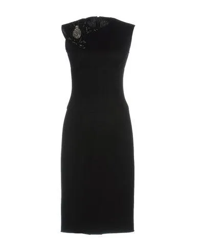 Ermanno Scervino Women Knee-length dress Black 16 UK