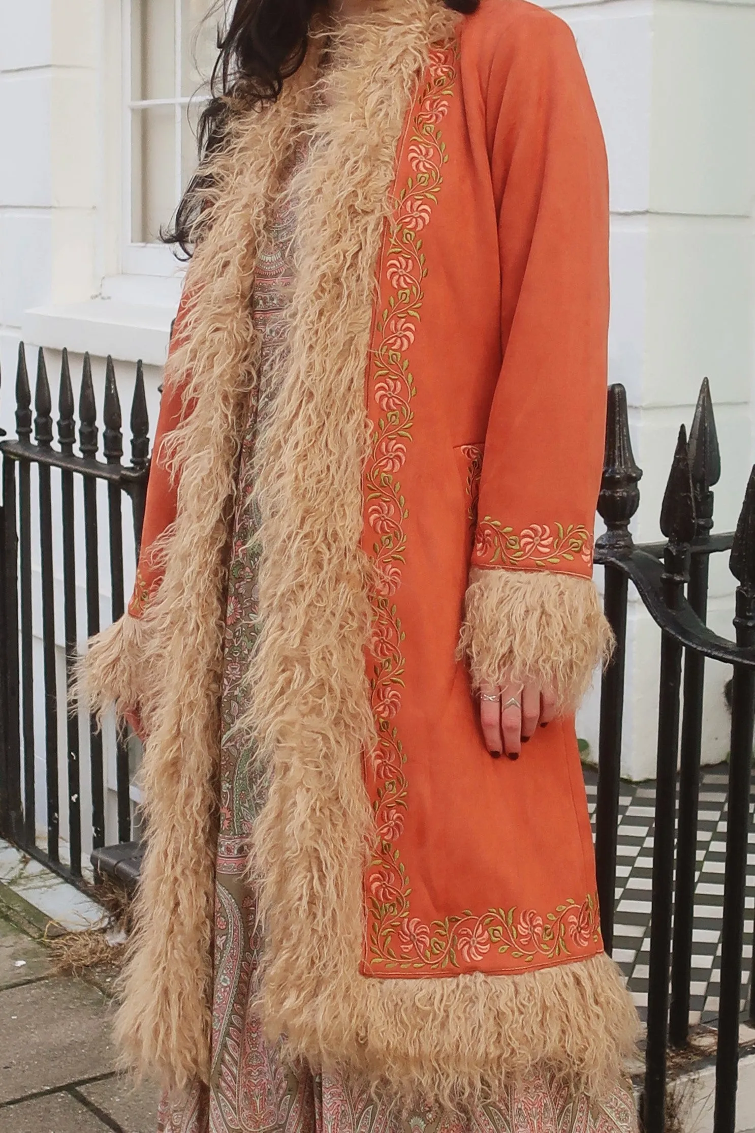 Fleetwood Embroidered Penny Lane Coat in Seven Wonders Copper