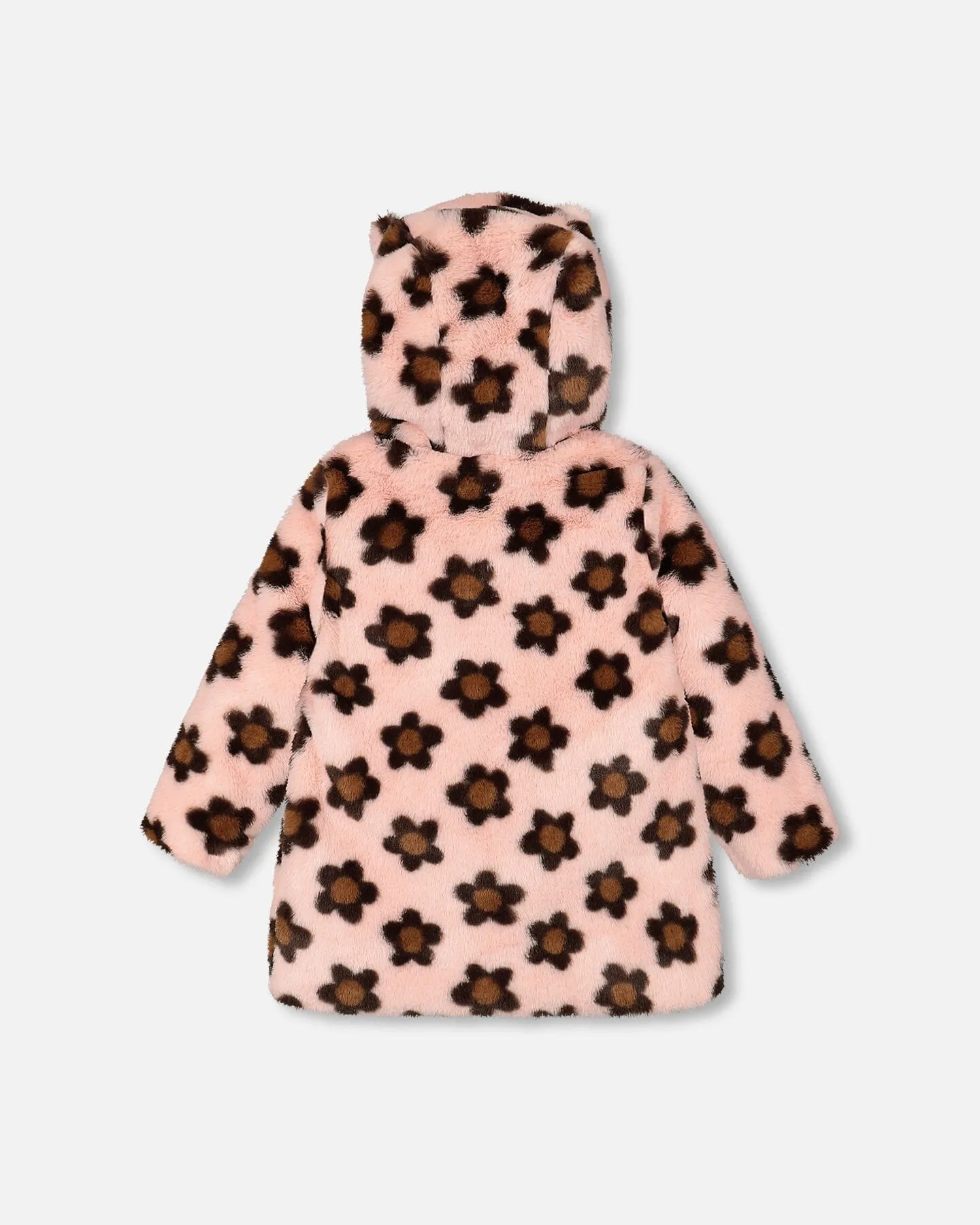 Flowers Fur Hooded Coat/Deux par Deux