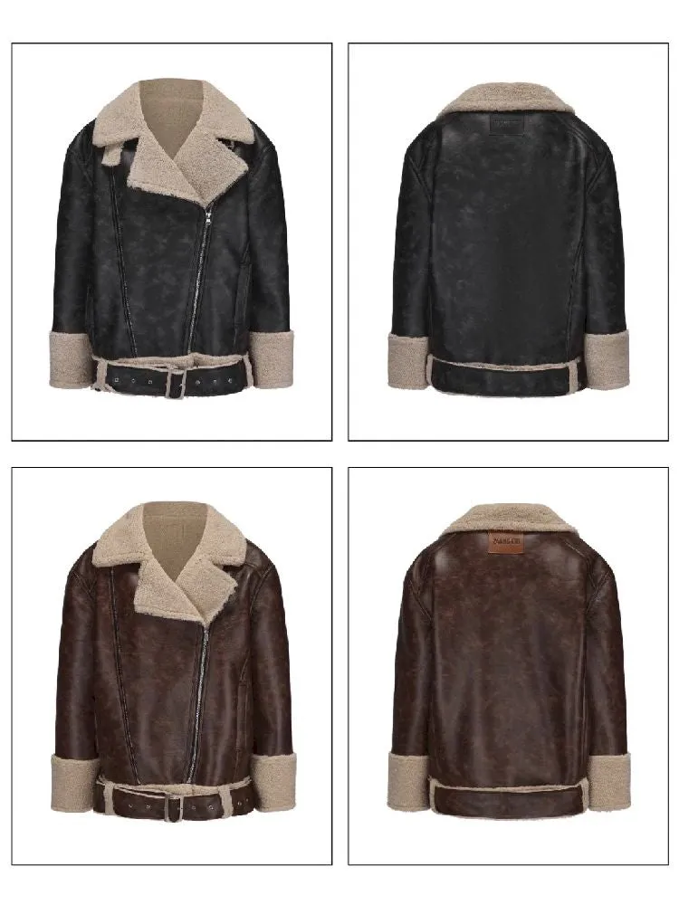 Fur One Leather Coat【s0000010942】