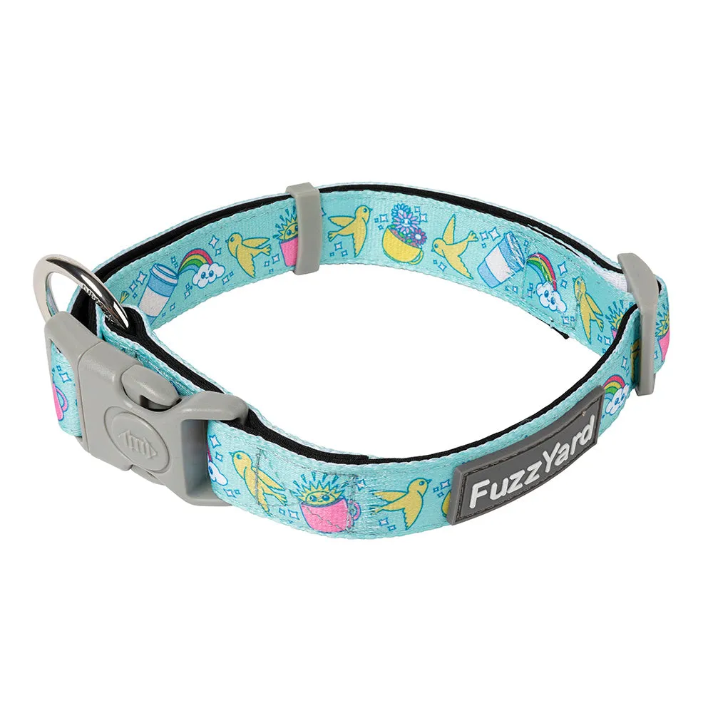 Fuzzyard Dog Collar Wakey Wakey M 32-50cm