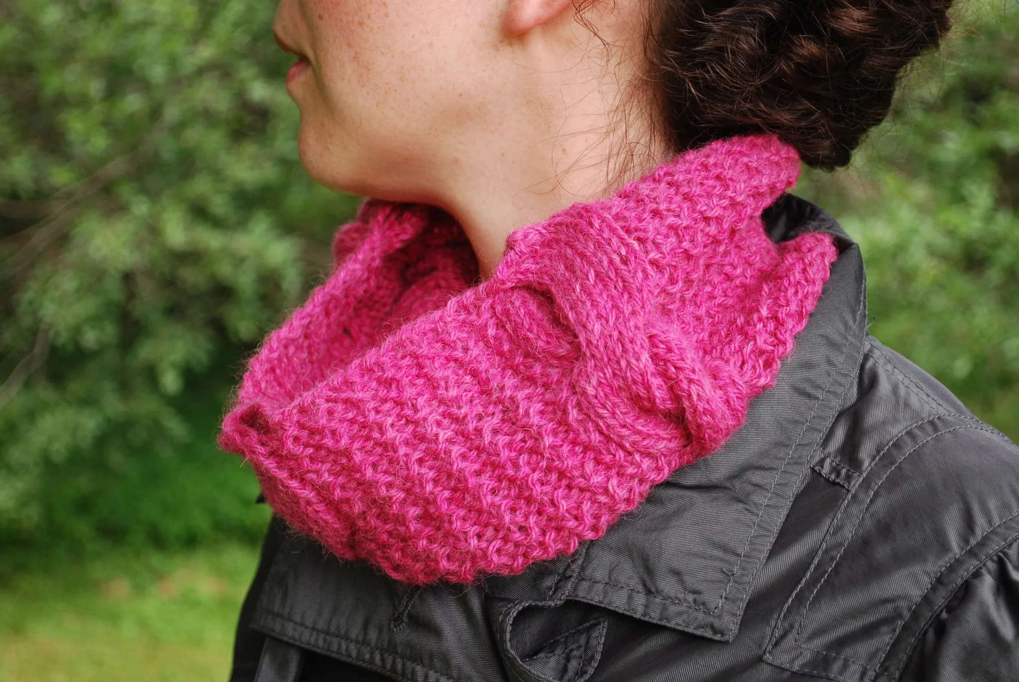 Gambolling Cables Cowl Knitting Pattern (PDF) by Phibersmith Designs