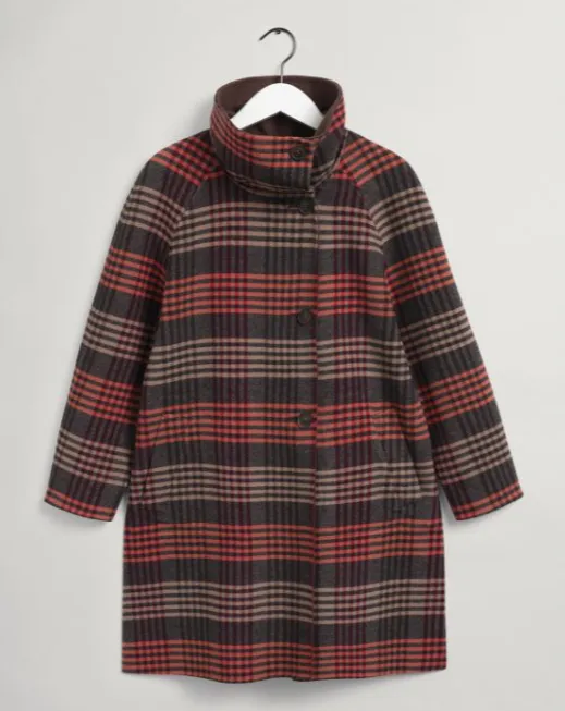 GANT Check Reversible A-Line Coat 1052