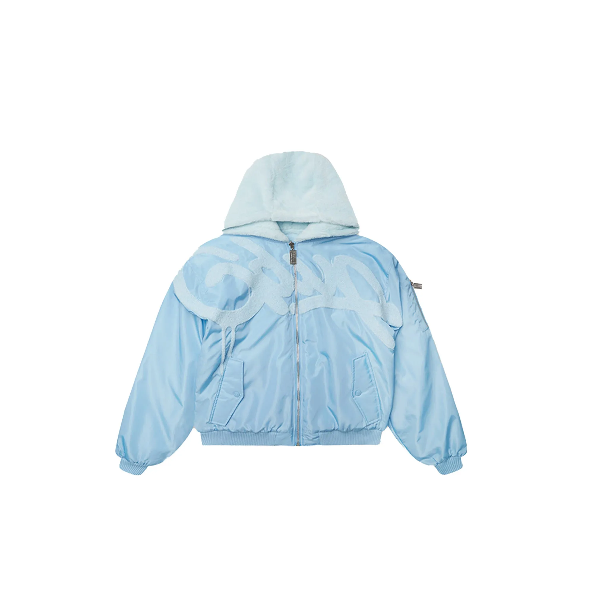 Geedup Handstyle / Team Logo Fur Jacket 'Light Blue' (2024)