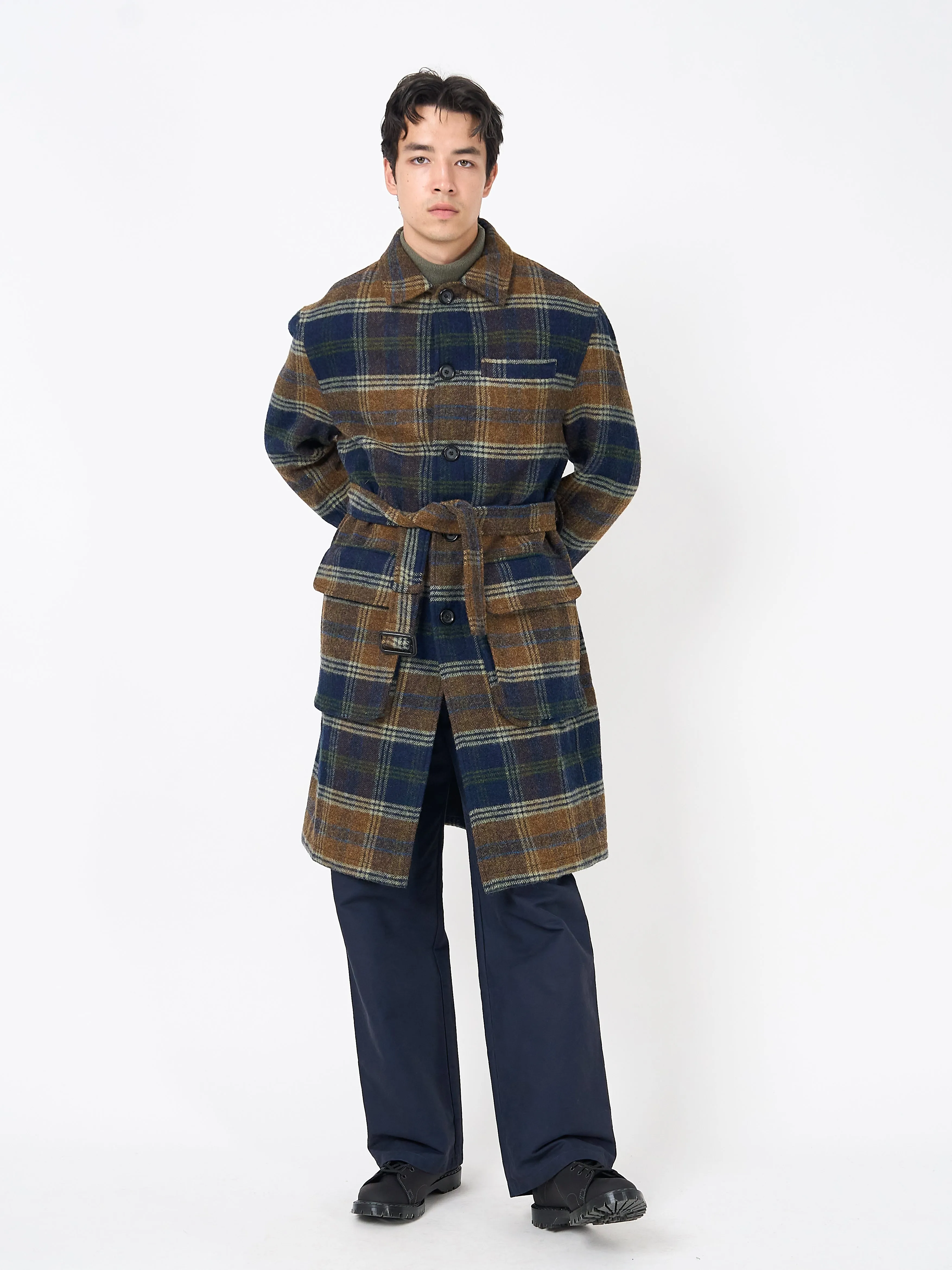 Grandpa Coat Staunton Navy/Ginger