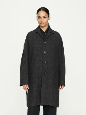 Grandpa Work Coat in Charcoal Top Grey