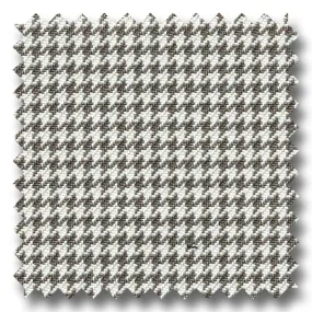 Gray and White Houndstooth Check Super 120s Wool & Cashmere Custom Sport Coat