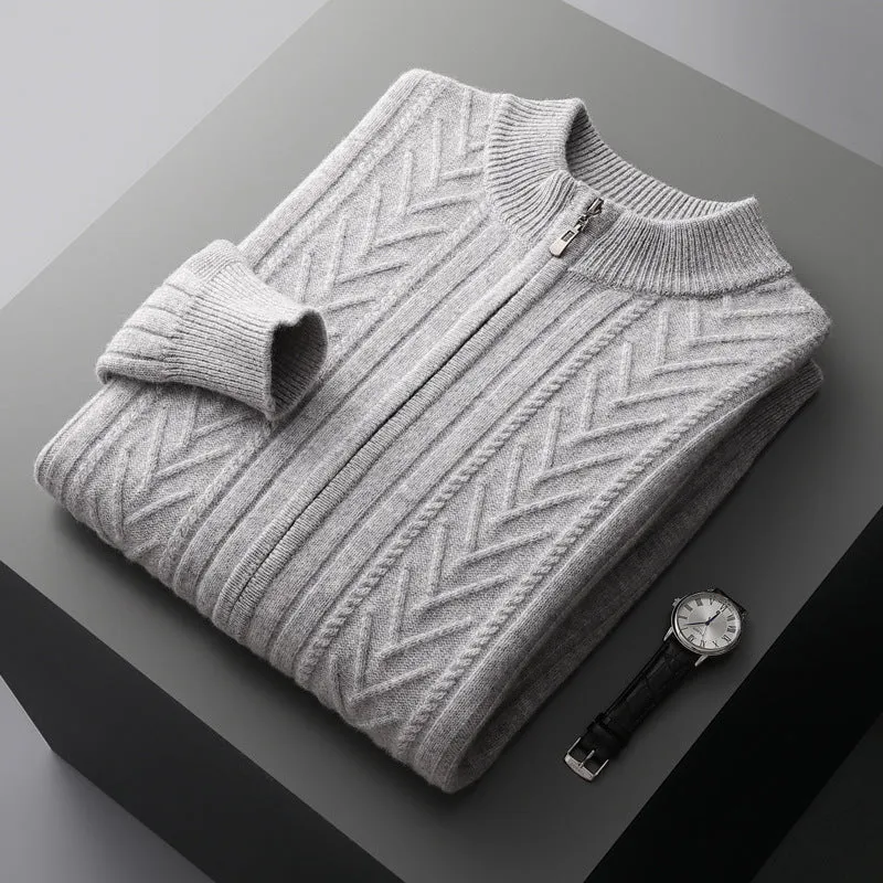 Half-high Collar Men's Thick Sweater