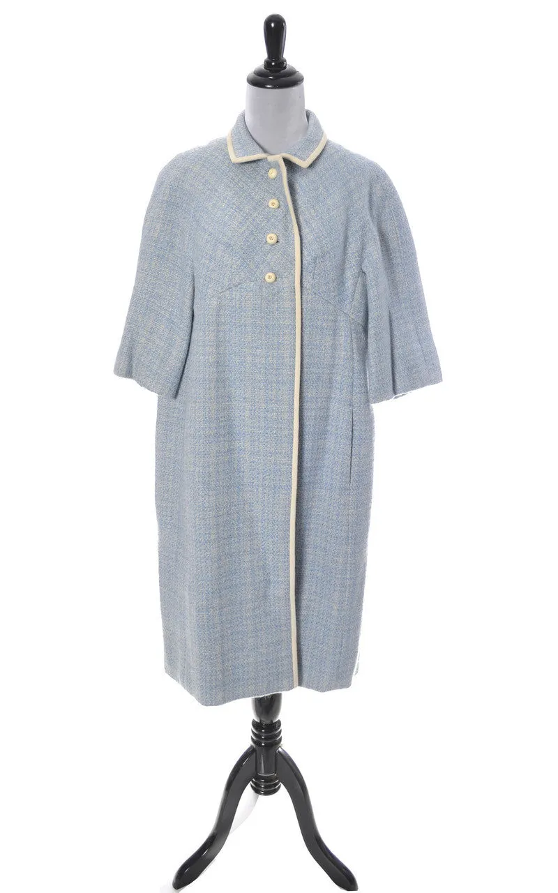 Harry Frechtel 1950's Oversized Blue Vintage Coat