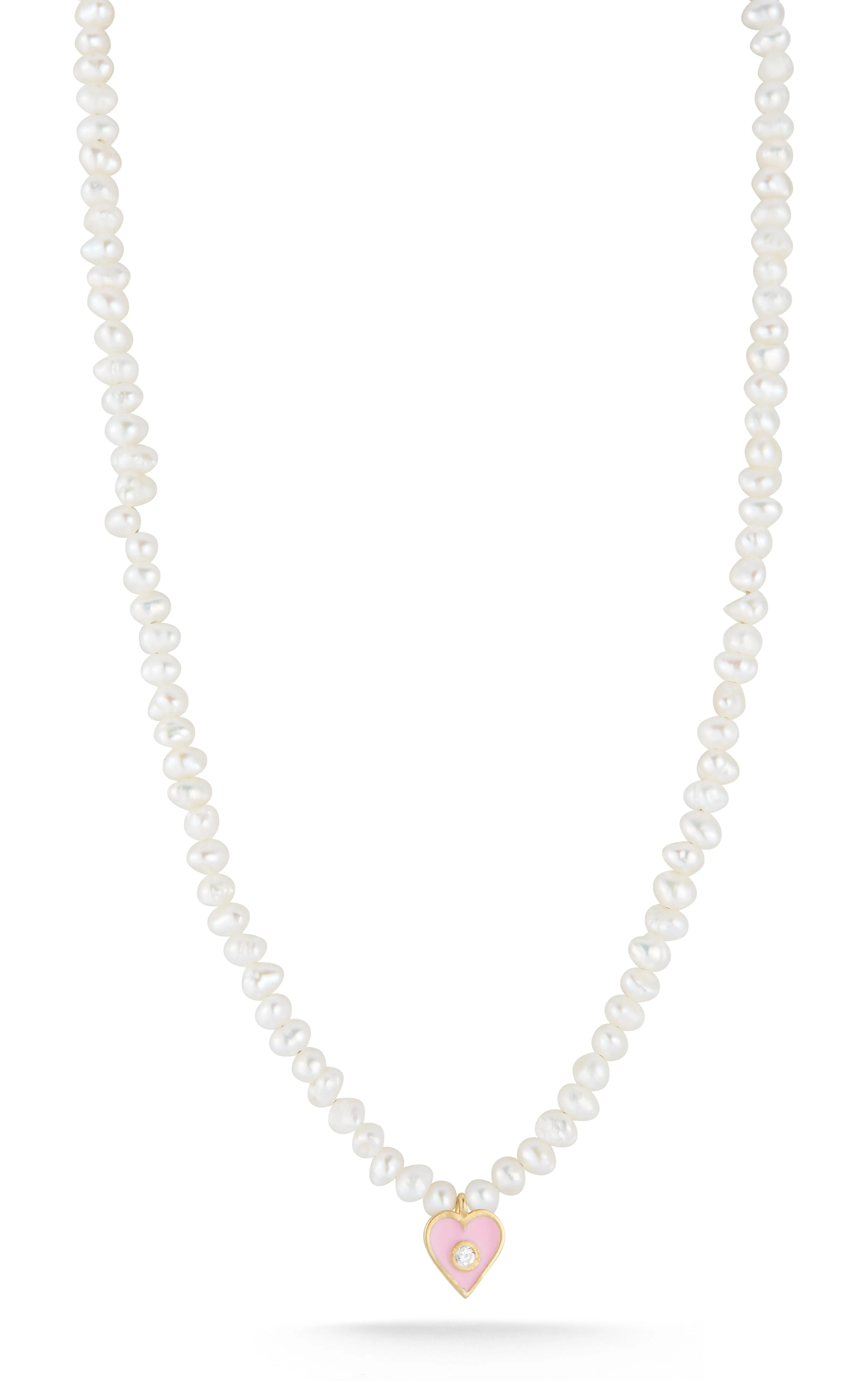 Heart Pearl Necklace