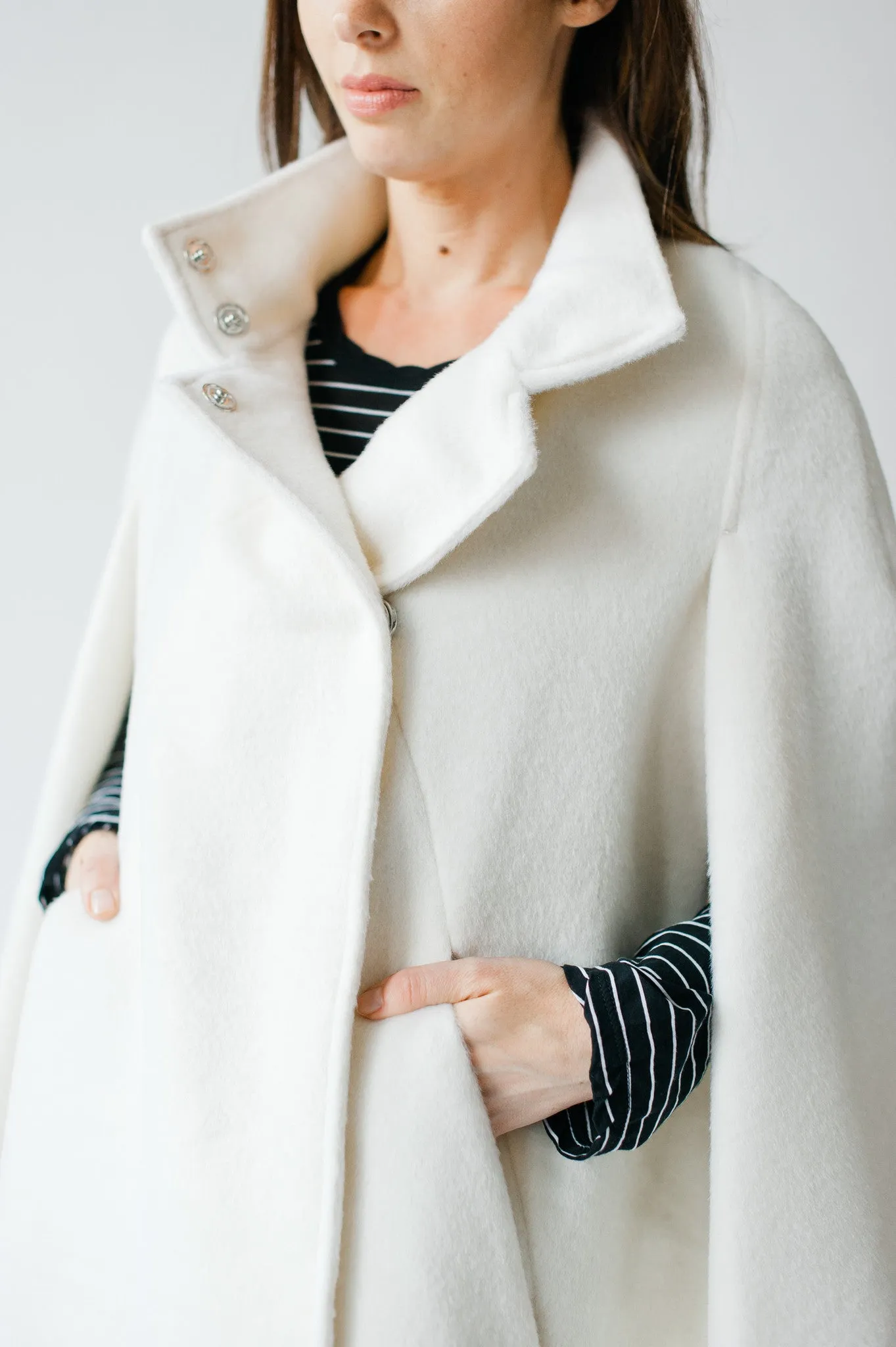 High Street Swing Cape - Ivory