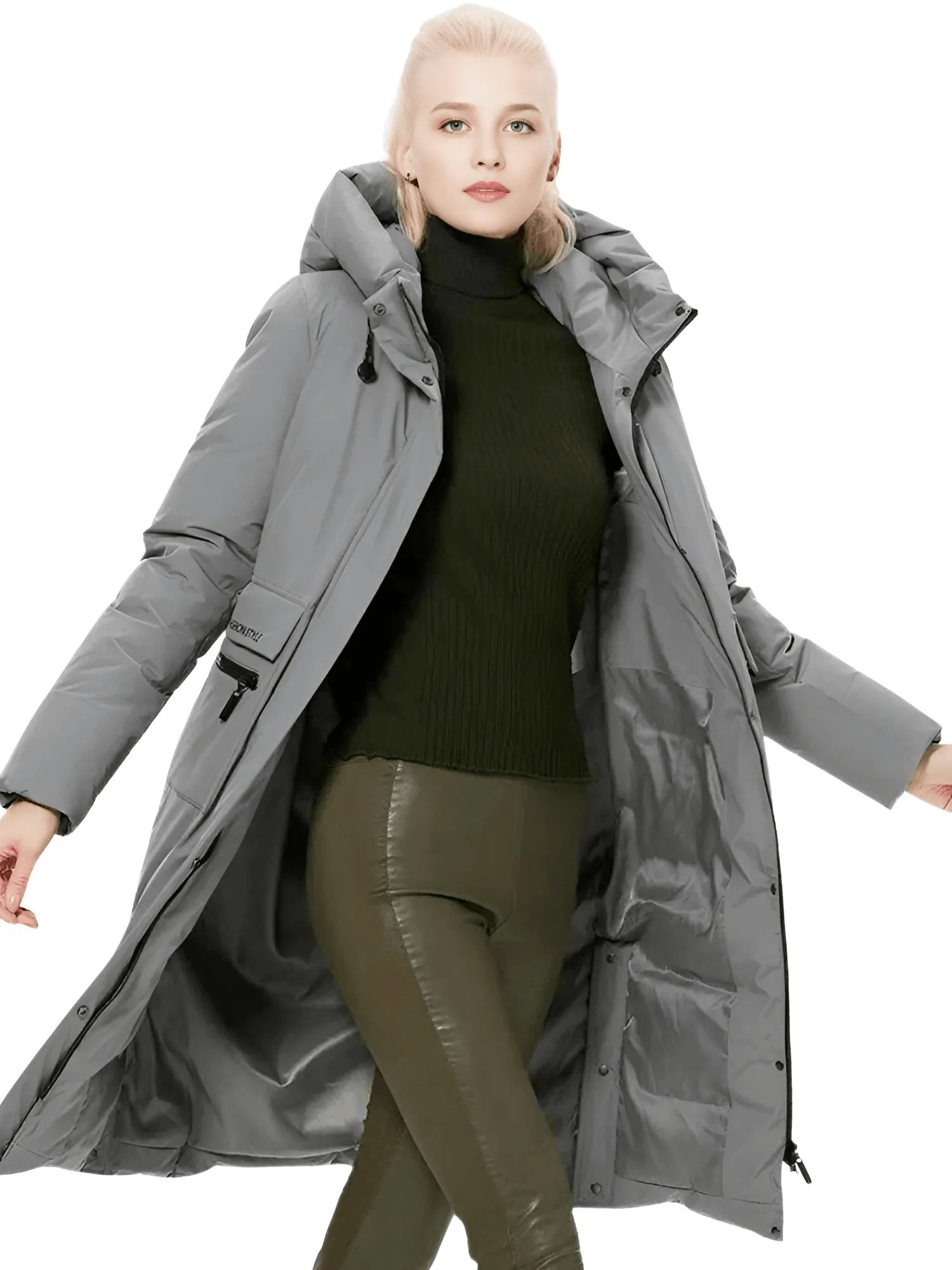 ICEbear Women's Long Winter Jacket With Big Pockets