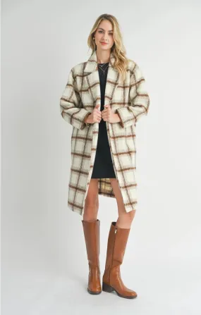 Ivory Open Front Emily Coat